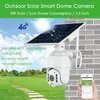 Caméras dôme Gadinan 4G Carte SIM WIFI 1080P Surveillance de sécurité IP solaire PTZ P2P Extérieur 4X AI PIR Détecter Moniteur Cloud 221108