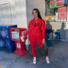 2024 Designer Marca Jogging Suits Mulheres Tracksuits Carta Imprimir Duas Peças Set Manga Longa Sweatsuits Hoodies Calças Outfit Outono Inverno Femme Roupas Esportivas 8876-8