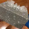 Confezione regalo 1 pezzo Glitter autoadesivo adesivo con strass di cristallo Nastro di diamanti Decorazione fai da te Decorazione fatta a mano per telefono per auto