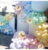 Julfest levererar macaron ballong set bröllop rum layout födelsedagsfest dekorationer latex