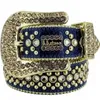 Diseñador Bb Belt Simon Cinturones para hombres Mujeres Cinturón de diamantes brillantes Negro Azul blanco multicolor con pedrería brillante como regalo