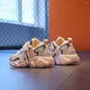 Chaussures de sport enfants garçons filles baskets en maille décontractées respirantes à semelles souples sport de course enfant en bas âge garçon