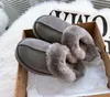 Aus nouveau modèle pantoufles à semelles épaisses bottes de neige bottes chaudes chaussures en daim classique court miniwomen garder au chaud homme femme peluche châtaigne décontractée