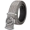 Cinture di lusso grigio grigio cinghia di mucca di alta qualità v lettera designer in pelle maschi casual ceinture