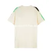 T-shirt da uomo di design di lusso di moda T-shirt allentata estiva a maniche corte con stampa di lettere colorate girocollo Top albicocca