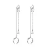 Ear Cuff Genuine 925 Sterling Silver Ear Cuff Tassel Brincos Não Perfurados Orelha Cartilagem Clipe Brinco Joias Hipoalergênicas para Wo2182177