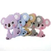 Jouets de dentition pour bébé 10pcs Koala Silicone Pendentif Ours Sans BPA À Croquer Dentition À Mâcher Pour 221109