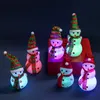 Christmas Snowman Style LED Lights Nights Nights Colorful Lampe de No￫l d￩corations d'arbres l￩gers