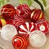 D￩coration de f￪te 6pcs High Transparent Ball Set Special Special Plaste Pasted Holiday Festival Creative Hanging Ornement
