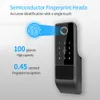 Smart Lock Wasserdichte Tuya Wifi Tür Digitale Passwort Doppelseitige Fingerabdruck Elektronische Felge Für Outdoor Eisen Tor 221108