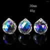 Chandelier Crystal 2PCS 30MM AB Color Fire Polishing Light Decoration Ball Home Accessories Glass Art Prism Faceted Pendant