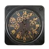 벽 시계 3D 북유럽 대형 시계 빈티지 홈 장식 금 시계 산업용 스타일 거실 초라 기적 선물
