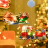 Christmas Decorations 3/4Pcs/Set LED Window Decoration Hanging Light Up Illuminate Santa Claus With Sucker Snowman Lamp 221109