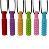 Jouets de dentition pour bébé 10pcs anneau de dentition en silicone enfants collier à mâcher sensoriel pendentif à mâcher outils de thérapie motrice orale pour les produits pour enfants autistes 221109