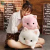 Huge Size Animal Toys Cartoon Pink Pig Plush Toy Fat Pig Cushion Soft Cushion Hand Warmer nese Zodiac Pig Doll for ldren Girl J220729