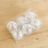 Feestdecoratie 6 stks Clear Christmas Tree Balls Mini Light for Home Commercial Use