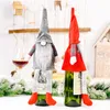 Couverture de bouteille de vin Gnomes de noël, décorations de Champagne, décoration de Table à manger de vacances, cadeau de fête XBJK2211