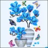 Wandstickers 3D Threensional Self -Self -Wall Wall Sticker Glass Koelkast Deur TV Achtergrond Slaapkamer Decoratie Stickers 50 cm DHFVK