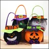 Other Festive Party Supplies Kids Halloween Candy Bags Gold Veet Pumpkin Bag Witches Bucket Gift Storage Decorations Drop Delivery Dhi3B