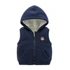 Gilet À Capuche Enfant Zip Enfants Polaire À Capuche Gilet Chaleur Confort Bébé Filles Garçons Vestes No-Pilling Enfants Survêtement 1-7 Ans 221109