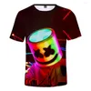 Camisetas masculinas Banda de doces 2022 Baida DJ 3D Camisa impressa Kids Harajuku Tshirt Boys/Girls T-shirt Hip Hop Streetwear Roupas