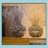 Flores decorativas grinaldas de 45 cm Golden Glitter Glitter Bling Flower galhos ealiopsis binata Grass douradas artificiais DHGCZ