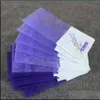 Sacchetti di imballaggio Sacchetto di bustina di lavanda in organza di cotone viola Pacchetto di fiori secchi fai da te Festa di nozze Bbyver Bdesports Drop Delivery 202 Ot2Nf