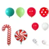 Noel Partisi Balon Set Set Setleri Şeker Alüminyum Film Balon Dekorasyonu Yeni Yıl Arch7626455