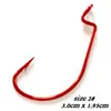 500st Size 2 Red Offset Hook 3 01 95cm Worm Sharp Hook Fishing Hook PESCA318I1095373