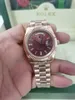 With Original Box Luxury Watches 41MM 18K Gold Dark Rhodium Index Dial Automatic Fashion Brand Men's Watch Wristwatch 2813