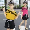 Girls Clothes Girls Outfits Summer Outfits Kids Kids Set Top Shorts 4 5 6 7 8 9 10 11 12 13 14 anni T200707207O9372010