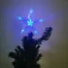 Decorações de Natal Tree Topper Star Xmas com luzes LED Night Night Light Treetop Battery Powered Tree-Top