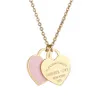 Luxurious Fashion Design Necklace Stainless Steel Necklaces Couples Pendants Personalized Designer Jewelry Wedding Party Jewellery Gold Pendant For Women
