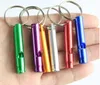 Outdoor Sport Tools Training Whistle multifunctionele aluminium legering noodservicfluitjes sleutelhanger