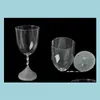 كؤوس النبيذ LED UP النبيذ الزجاج البلاستيكي COLORF Luminous Cup Liquid تنشيط وميض CUPS CUPS Party KTV BAR HH2294 DROP DE DHBFO