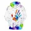 Erkek Hoodies Graffiti Baskılı Harajuku Sonbahar ve Kış Moda Palmiye Hoodie Uzun Kollu Bluz Erkek Plus Szie#3