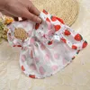 Vestuário para cães saias de estilo doce verão vestido floral adorável para chihuahua bichon poodle arco decoração de cachorro roupas de cachorro