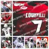 Fußballtrikots Benutzerdefiniertes Louisville-Fußballtrikot College Lamar Jackson Evan Conley Jawon Pass Hall Dawkins Rodjay Burns DeVante Parker Teddy Bridgewater