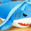 1 st 50cm tecknad söt plysch haj ryggsäck leksaker för barn havsdjurshaj skolväska vacker födelsedag xmas gåva för barn j220729