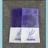 Verpakkingszakken paarse katoenen organza lavendel Sachet Bag Diy gedroogd bloempakket trouwfeest Bbyver Bdesports drop levering 202 ot2nf