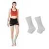 Suporte ao tornozelo 1 par de bandagem elástica de compressão de tricô de tricô de basquete de basquete Bamboo Carvão de quatro meias de manga lateral