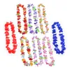 Flores decorativas grinaldas 50pcs Hawaiian Leis Garland Colar artificial Hawaii Spring Party Supplies Beach Fun 221109