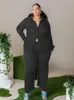 Survêtements 2 pièces femmes ensemble vêtements d'été chemise verte chemisier et pantalon Streetwear grande taille 5xl tenues en vrac Drop331k