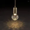 Hangende lampen Noordelijke licht luxe bedstempad balkon Moderne minimalistische creatieve kledingwinkel Bar Single Head Crystal LED Small