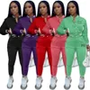 2024 Designer Brand Donna Tute Jogger Suit ROSA stampa 2 pezzi Set manica lunga Tute giacca da baseball pantaloni Abiti Autunno Inverno Abbigliamento sportivo 8877-9