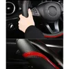Tampa do volante Tampa de carro de couro Zhoushenglee Microfiber para Audis A1 A3 A4 A4L A5 A6L A7 A8 Q3 Q5 Q7