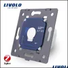 Acessórios para interruptores Livolo Base da tela de toque ZigBee Switch Wall Light Smart sem o painel de vidro padrão AC 220250V VLC DHK6I