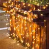 Saiten 100m 50m Straßengirlande LED-String EU 220V Außengirlande Fee Feiertagsbeleuchtung Hochzeit Zuhause Weihnachtsfeier Dekoration Beleuchtung