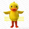 Costume de mascotte de canard jaune Costume de personnage de dessin animé adulte Costume anniversaire des activités de la société d'activité zz7905