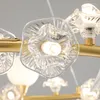 Lustres boule de verre moderne pour salle à manger cuisine salon chambre suspendu plafond lustre luminaires d'intérieur